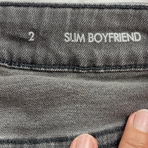 Calvin Klein Jeans Woman’s Gray Slim Boyfriend jeans size 2 - Picture 8 of 12